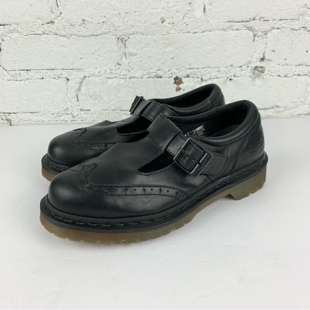Dr. Martens Black Leather Flats - Picture 2 of 12